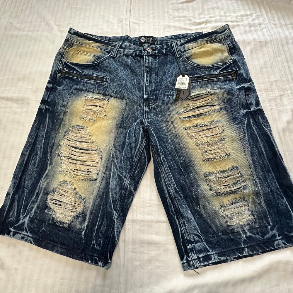 🍎🍎🍎  NWT ROAD NARROWS MENS JEANS DISTRESSED SHORTS SIZE 44 🍎🍎🍎